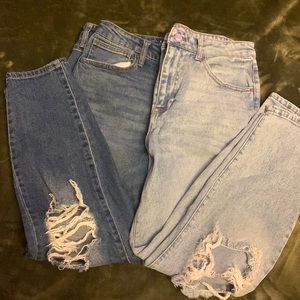 2 pair of NB Mom Jeans